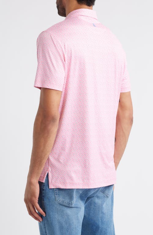 Johnnie-o Four Leaf Clover Print Featherweight Performance Polo