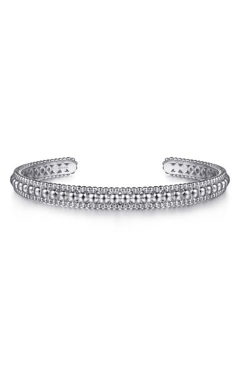 Bujukan Sterling Silver Beaded Bangle