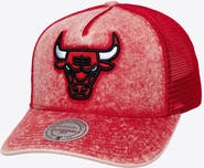 Mitchell & Ness Men's Mitchell & Ness Red Chicago Bulls Gameday Snow Wash Adjustable Trucker Hat