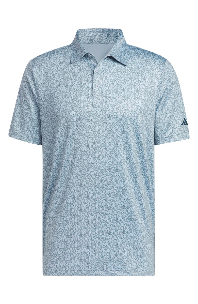 adidas Golf Ultimate365 Floral Print Performance Polo, Alternate, color,