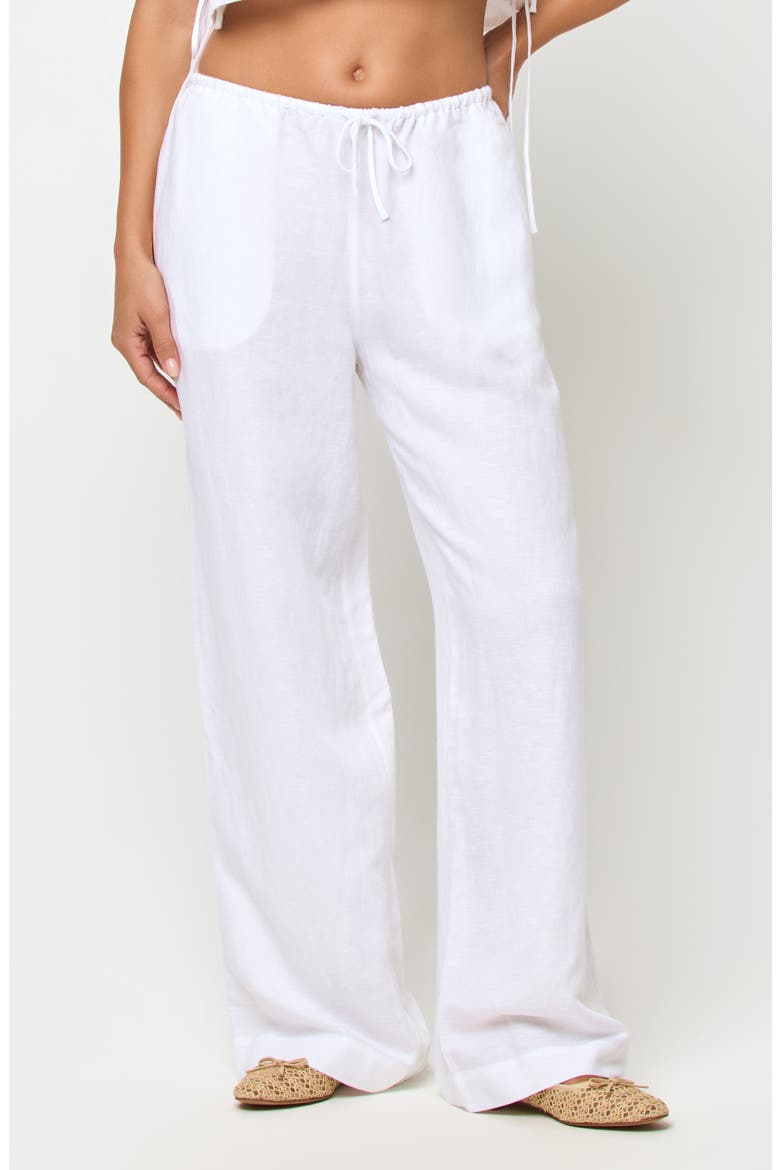 Nina Cover-Up Pants, Main, color, WHITE