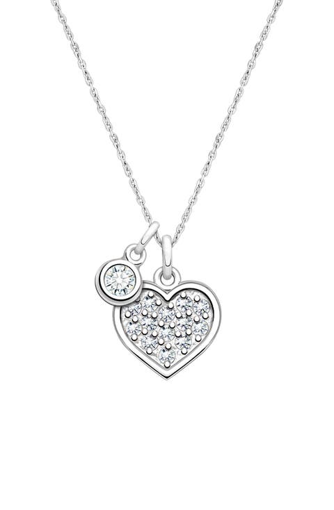 Sterling Silver Oh So Loved Birthstone 12-14" Necklace