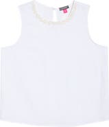 Vince Camuto Rosette Neckline Sleeveless Top