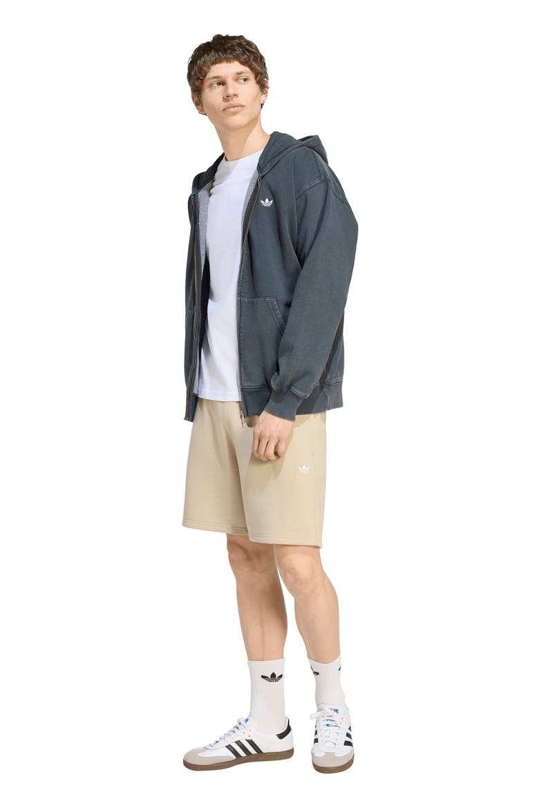 Essentials Loose Full Zip Hoodie, Alternate, color, BLACK