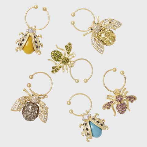 Wine charms, set of 6