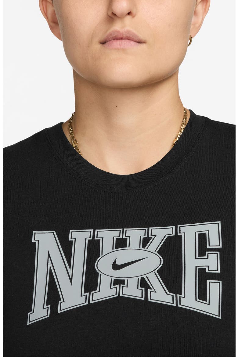 Sportswear Slim Crop T-Shirt, Alternate, color, BLACK