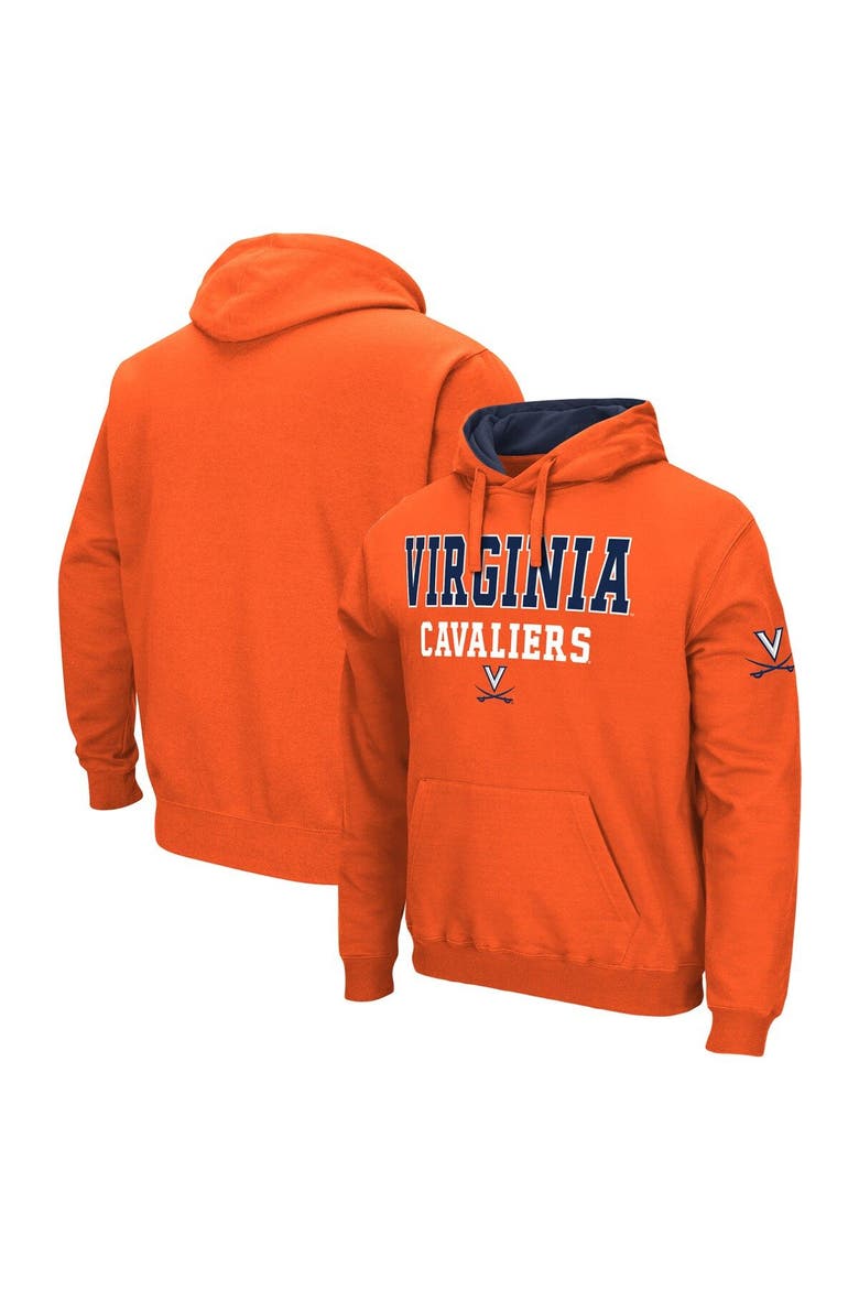 Men's Colosseum Orange Virginia Cavaliers Sunrise Pullover Hoodie, Main, color, Orange