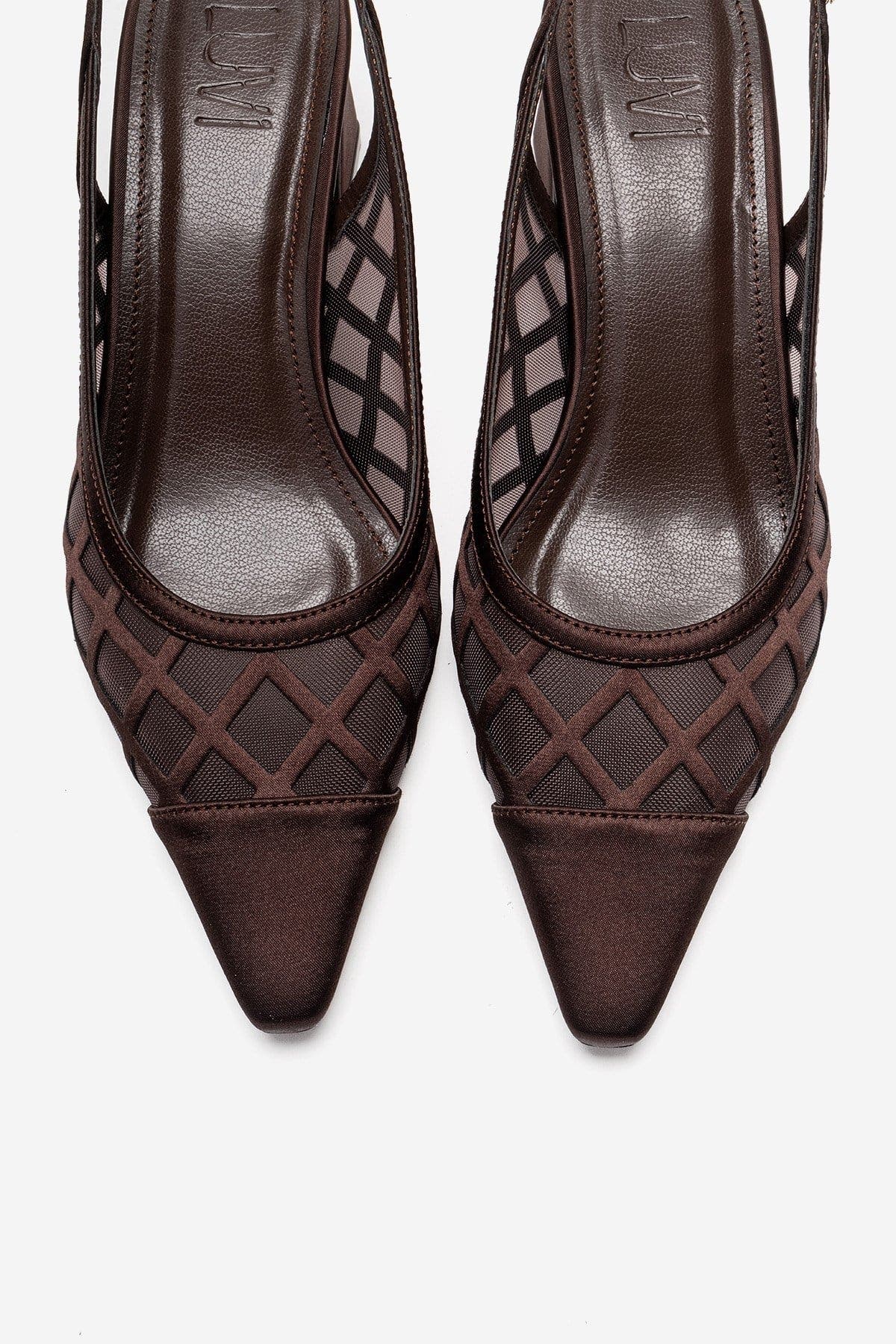 Alveron Block Heel Mesh Pump, Alternate, color, Brown