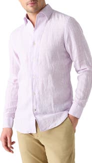 Robert Talbott Morgan Medium Stripe Linen Shirt