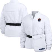 WEAR by Erin Andrews Women's WEAR by Erin Andrews White Denver Broncos Packaway Full-Zip Puffer Jacket