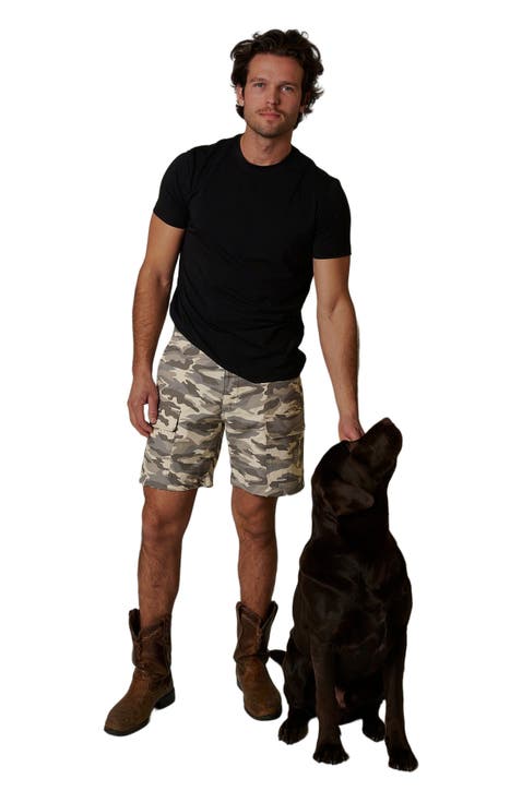 Ripstop Cargo Camo Shorts