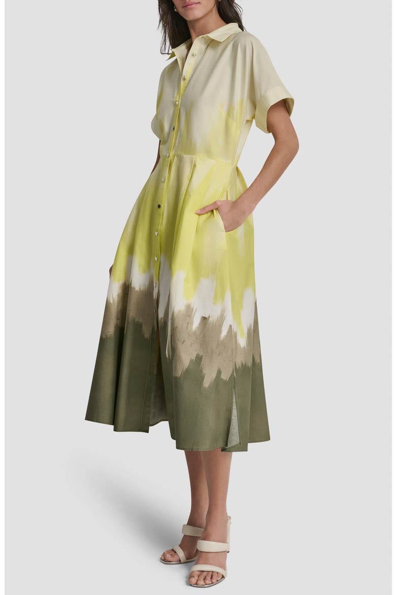 Printed Shirtdress, Alternate, color, DAYBREAK HAZE