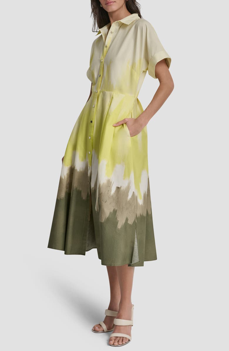 DKNY Printed Shirtdress, Alternate, color, Daybreak Haze