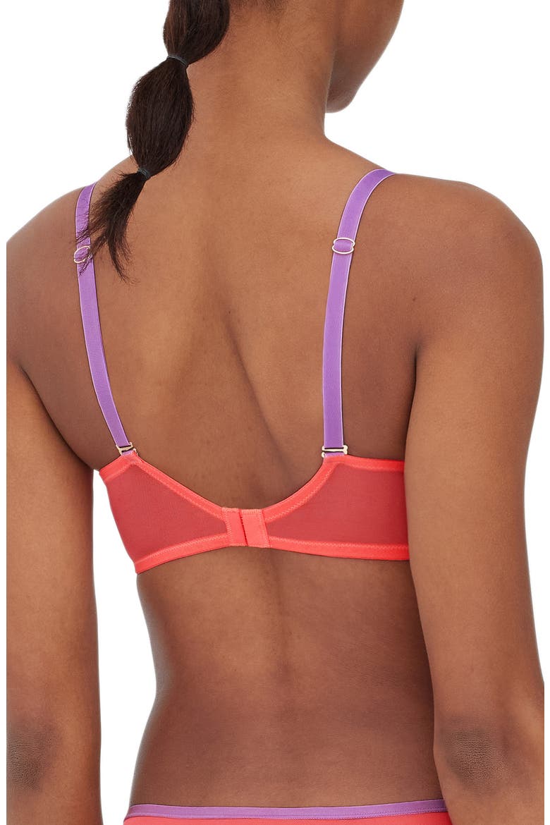 Spellbound Spacer Underwire Convertible Bra, Alternate, color, CORAL/LILC