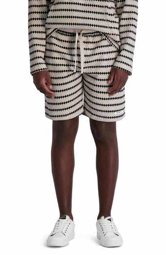 KARL LAGERFELD PARIS Stripe Knit Beach Shorts