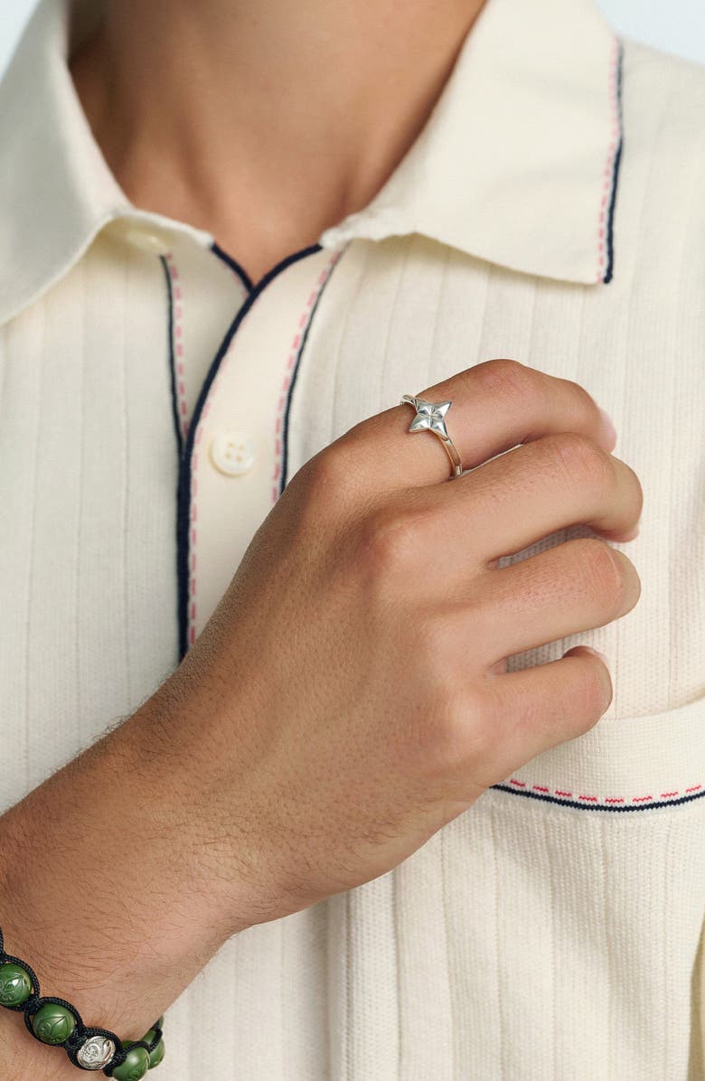 Nialaya Star Ring, Alternate, color, Silver