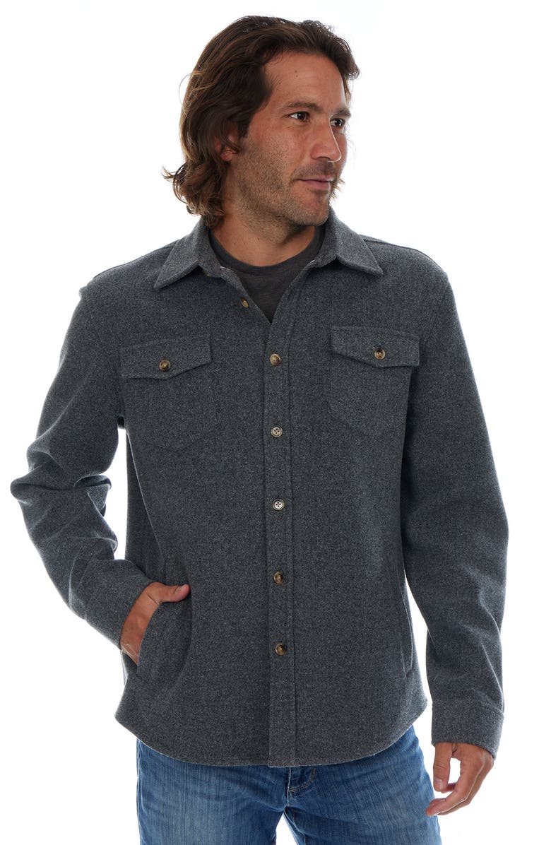 PX Herringbone Work Shirt, Alternate, color, Charcoal