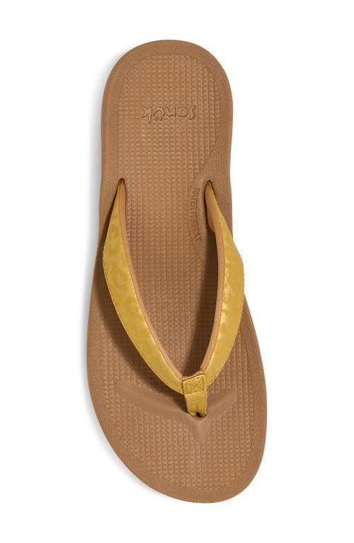 Sanuk Cosmic Shores Water Friendly Flip Flop In Brown