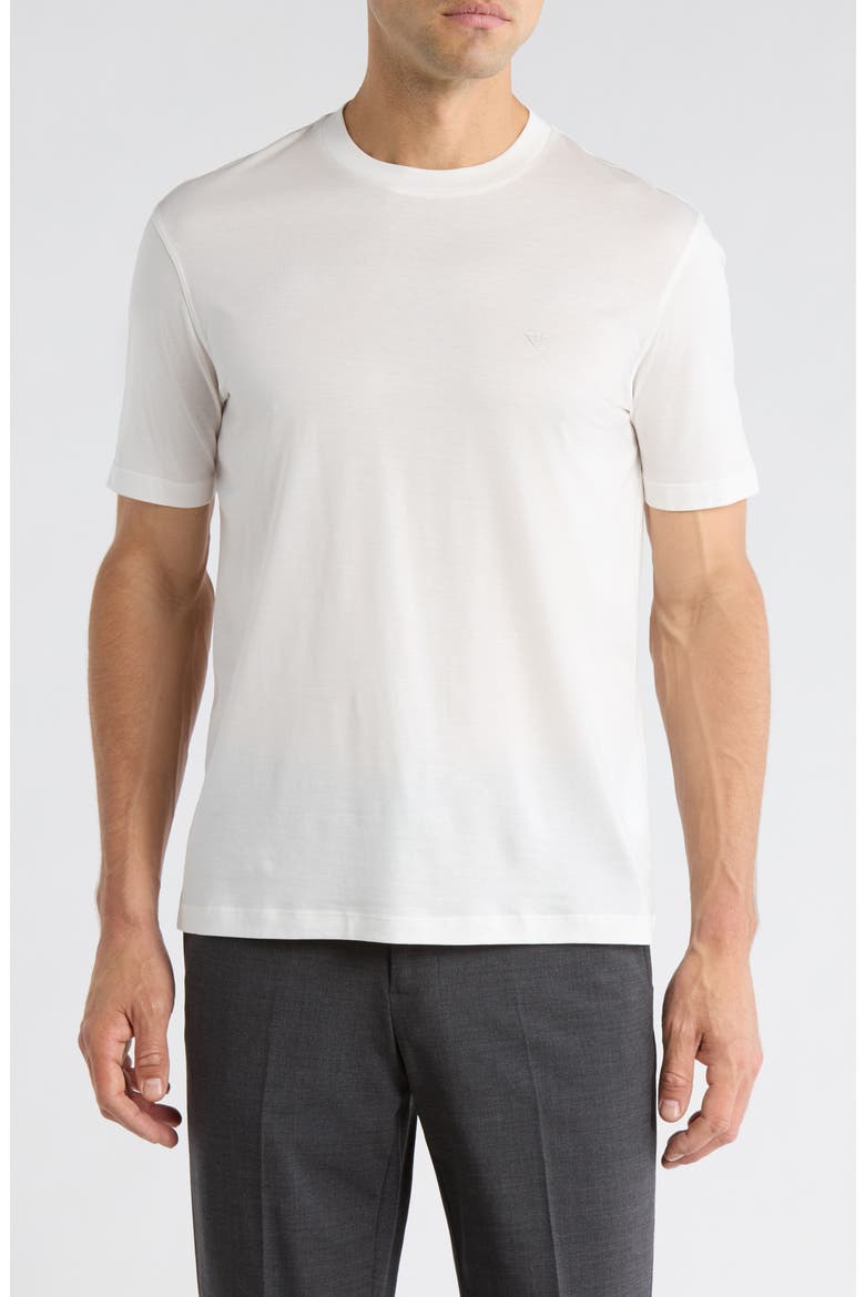 Lyocell & Cotton T-Shirt, Main, color, SOLID WHITE