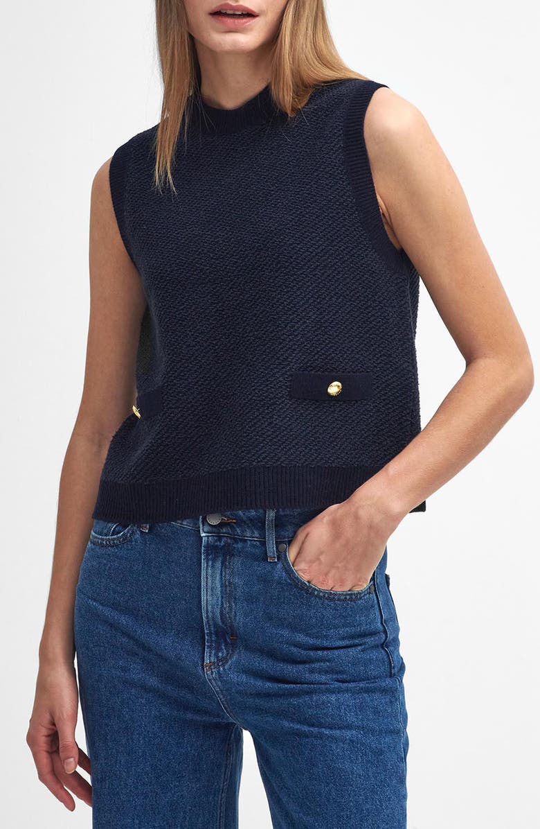 Barbour Charlene Wool Blend Sweater Vest, Main, color,