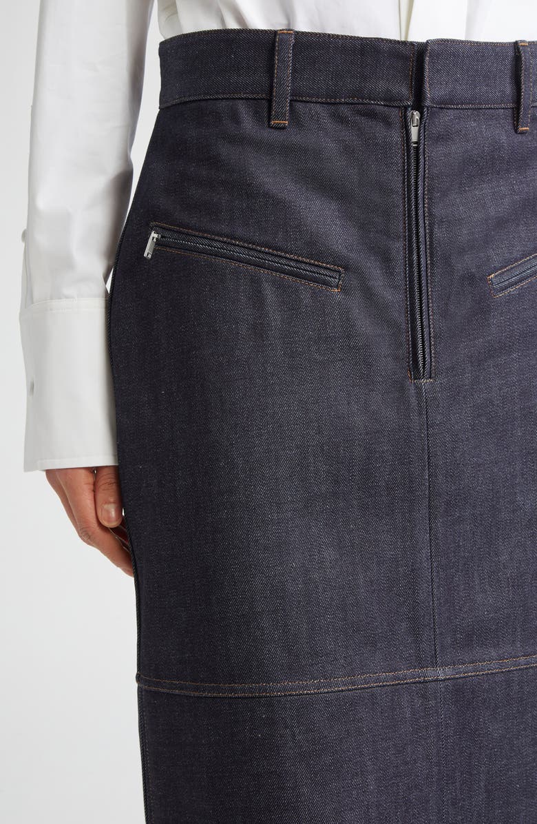 Jil Sander High Waist Denim Skirt, Alternate, color, 