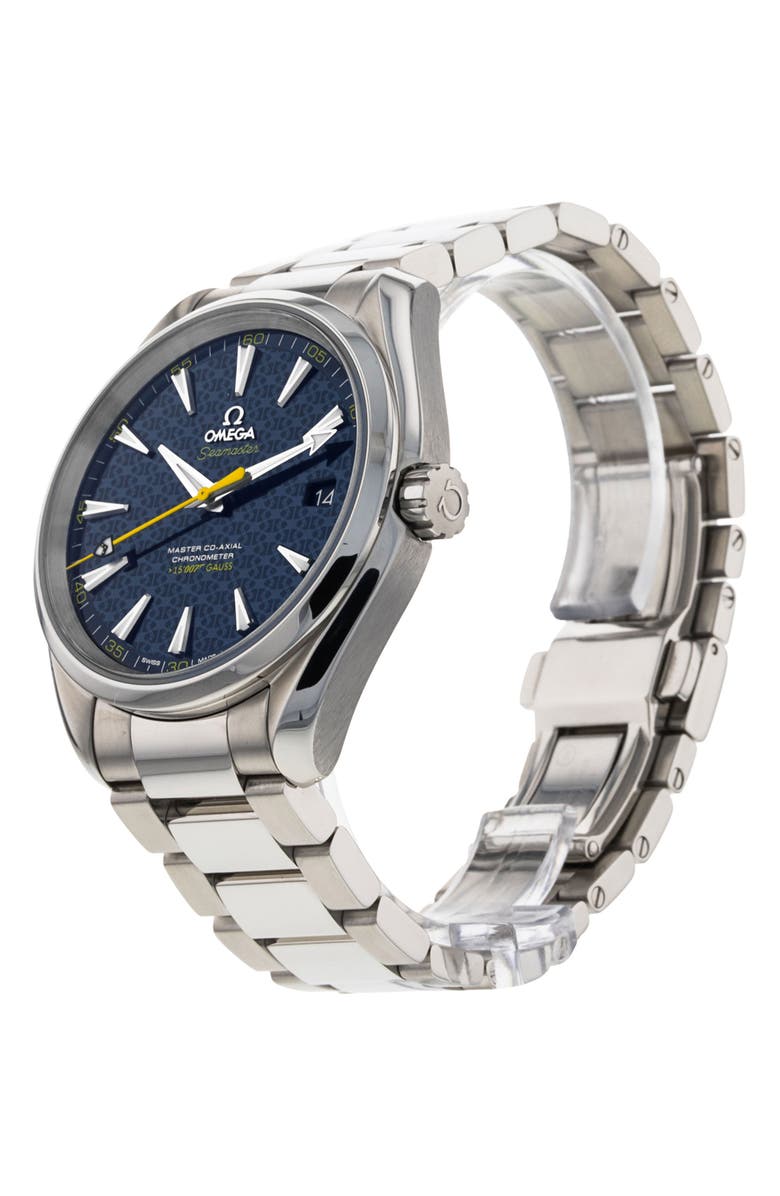 Watchfinder & Co. Omega Preowned Seamaster Aqua Terra 150m Gents James Bond Edition Automatic Bracelet Watch, 41.5mm, Alternate, color, 