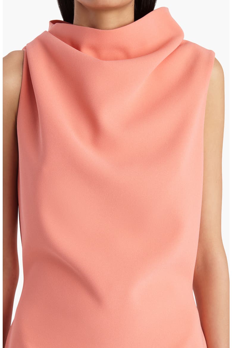 Astor Sleeveless Draped Minidress, Alternate, color, CORAL