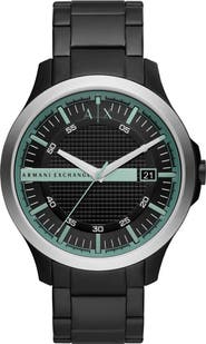 AX Armani Exchange Hampton Black Bracelet Watch, 46mm