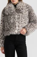 NVLT Faux Fur Crop Jacket