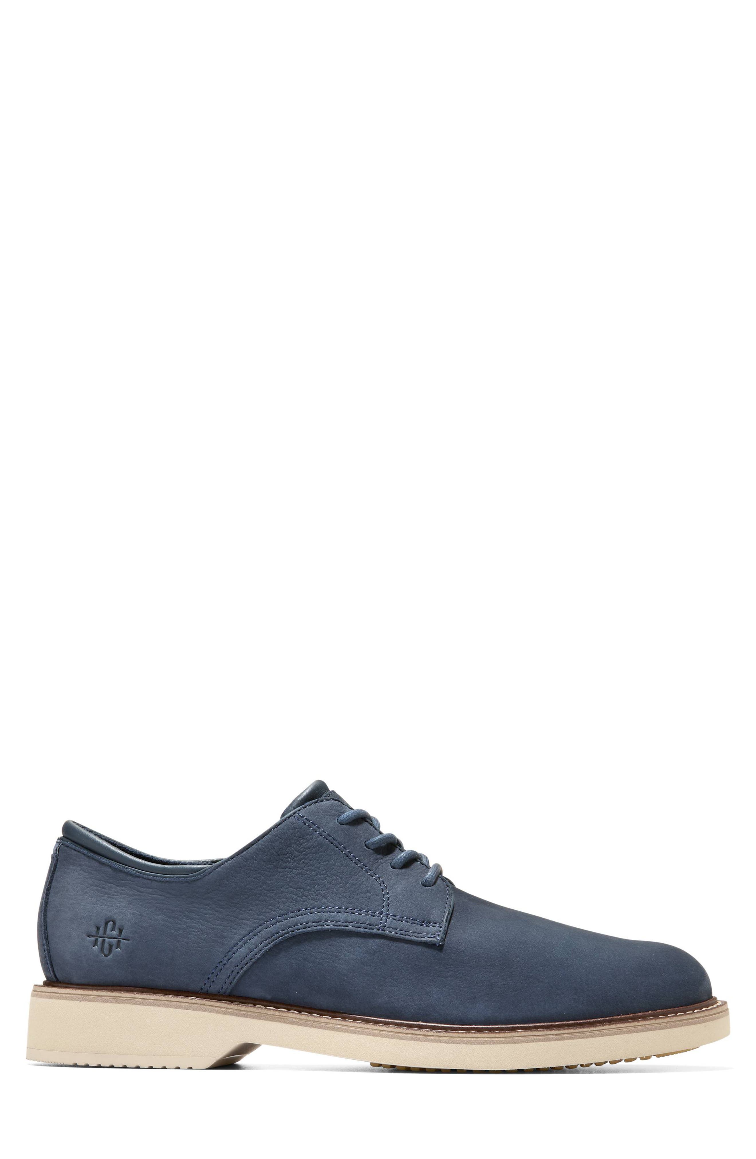 Cole Haan American Classics Montrose Plain Toe Derby, Alternate, color, Navy Blazer Nubuck / Angora