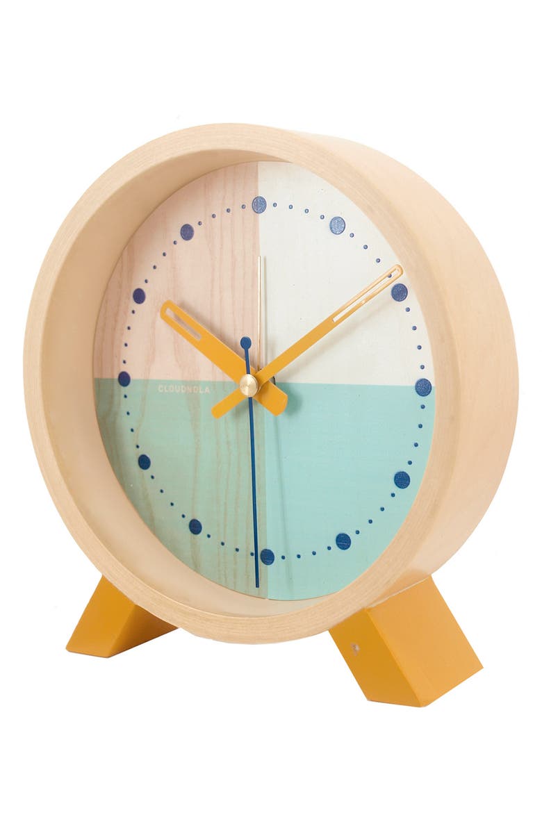 CLOUDNOLA Flor Wooden Alarm Clock, Alternate, color, 