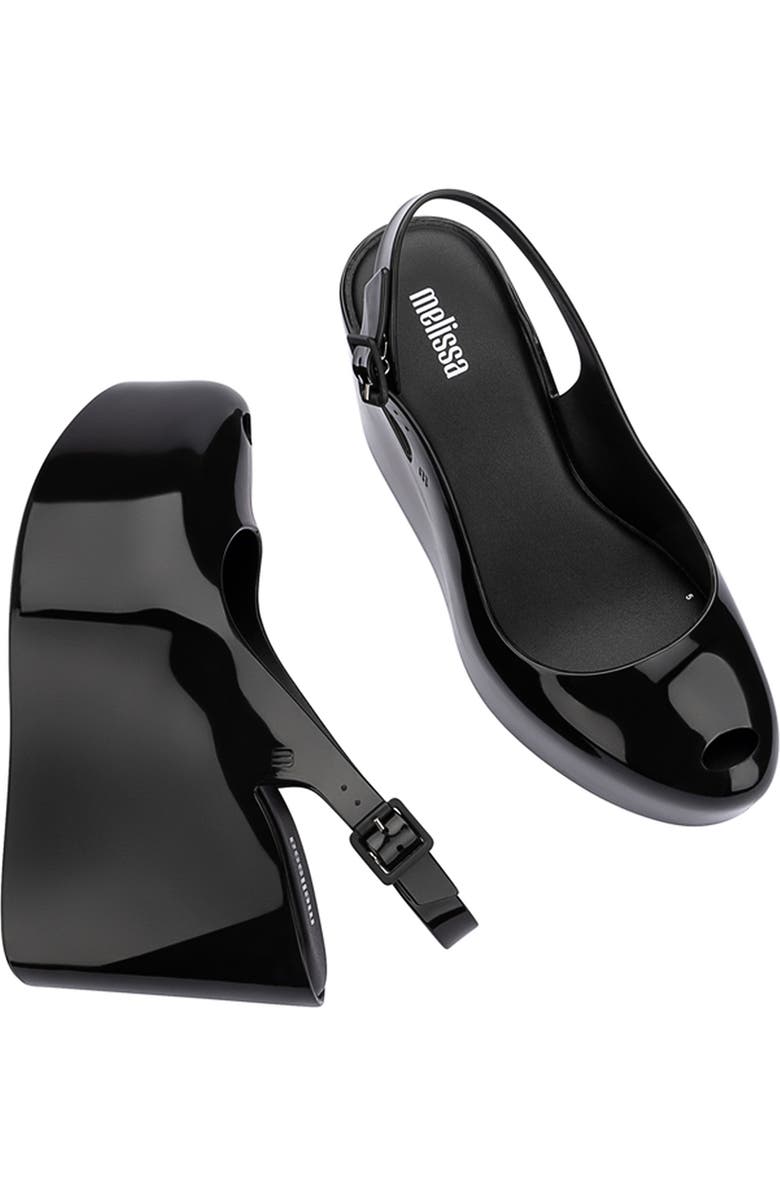 Melissa Groovy Slingback Platform Wedge Pump, Alternate, color,