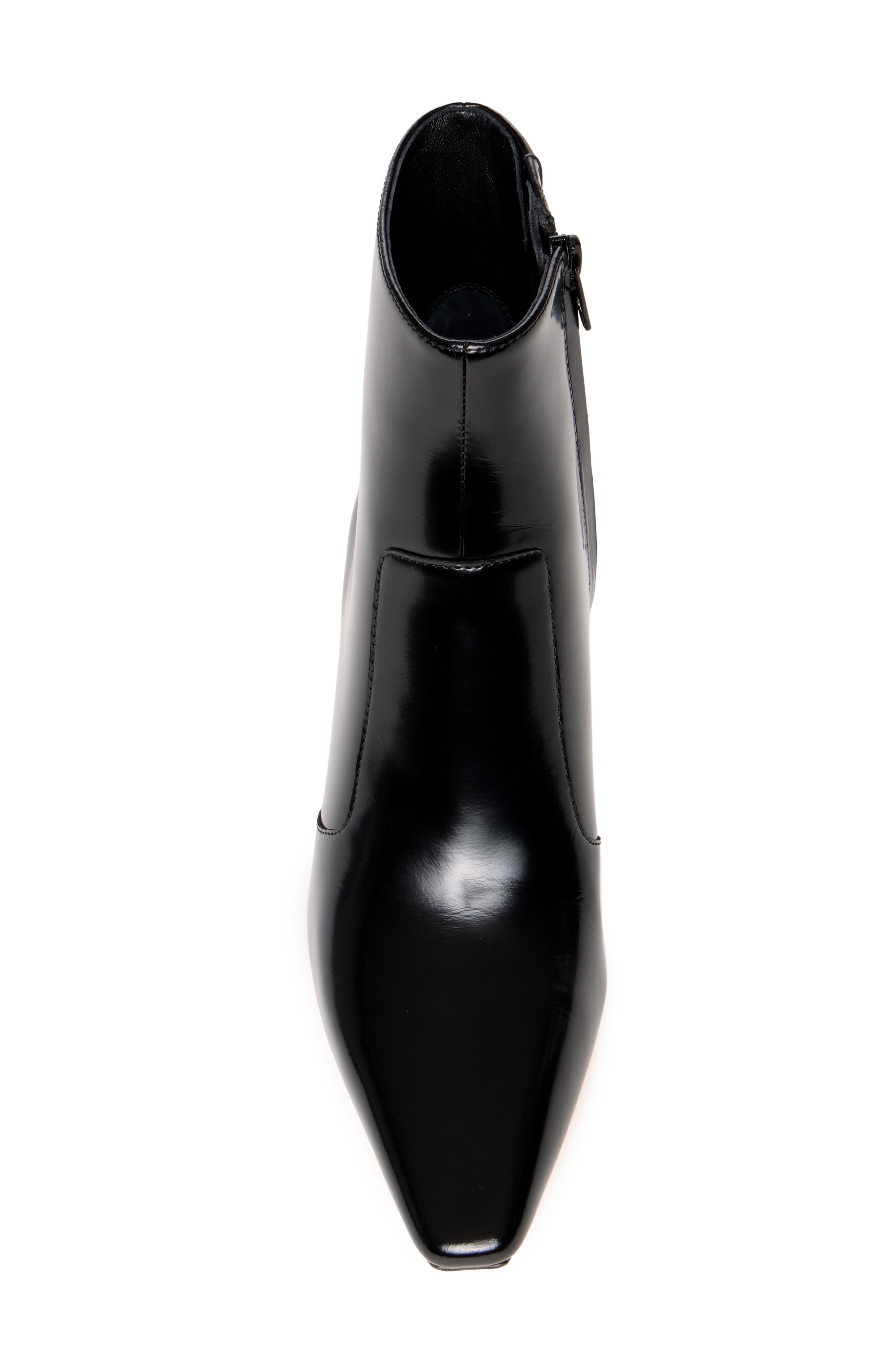 Welsley Leather Bootie, Alternate, color, BLACK