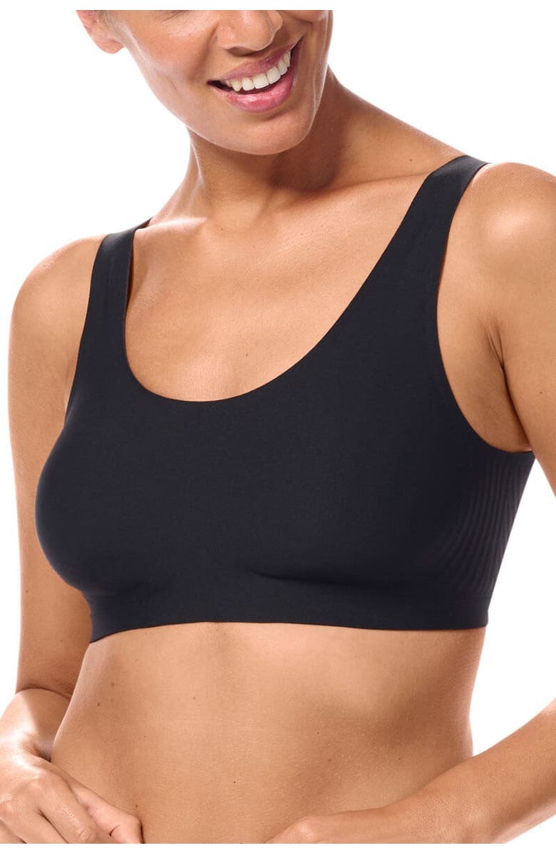 Amoena Linda Wire-Free Bra, Main, color, Black