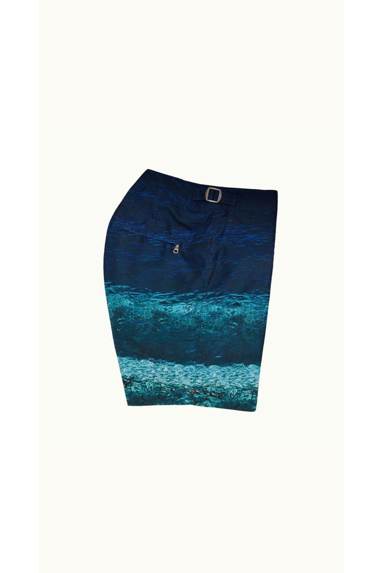 Bulldog Mid-Length Swim Shorts, Alternate, color, DEEP SEA