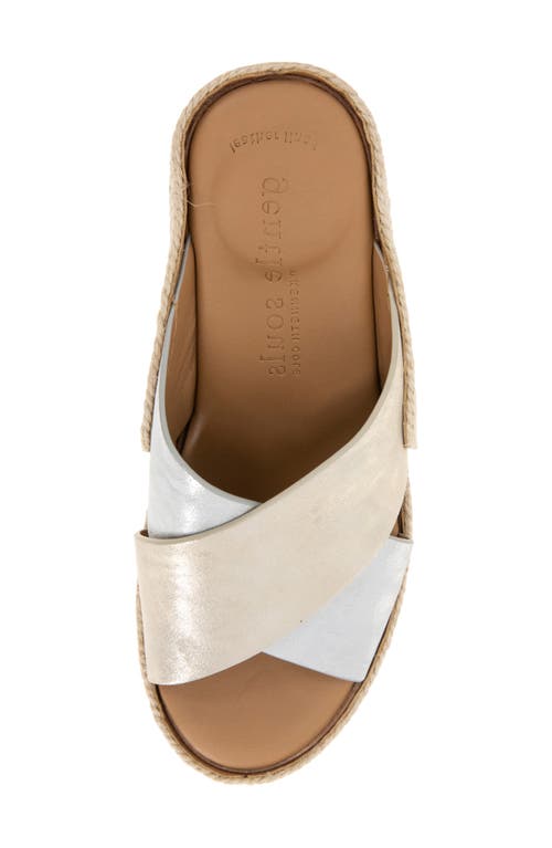 Gentle Souls Porto Espadrille Platform Wedge Slide Sandal