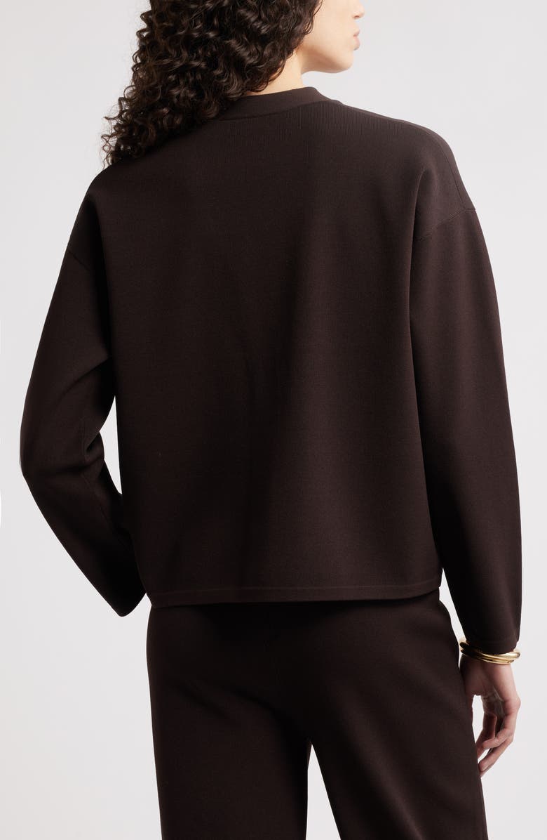 Nordstrom V-Neck Cardigan, Alternate, color, Brown Ganache