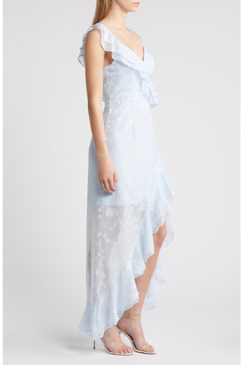 Forever Be Floral Sleeveless High-Low Dress, Alternate, color, LIGHT BLUE