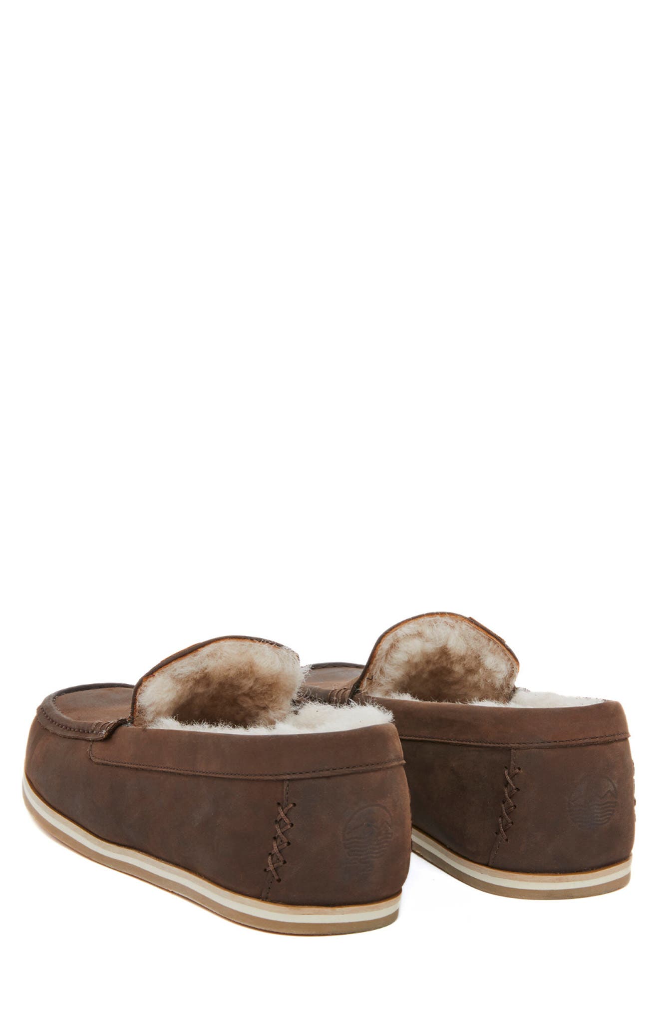 Hacienda LX Genuine Shearling Lined Slipper, Alternate, color, HAVANA BROWN