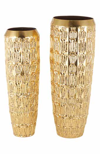 VIVIAN LUNE HOME Set of 2 Textured Vases