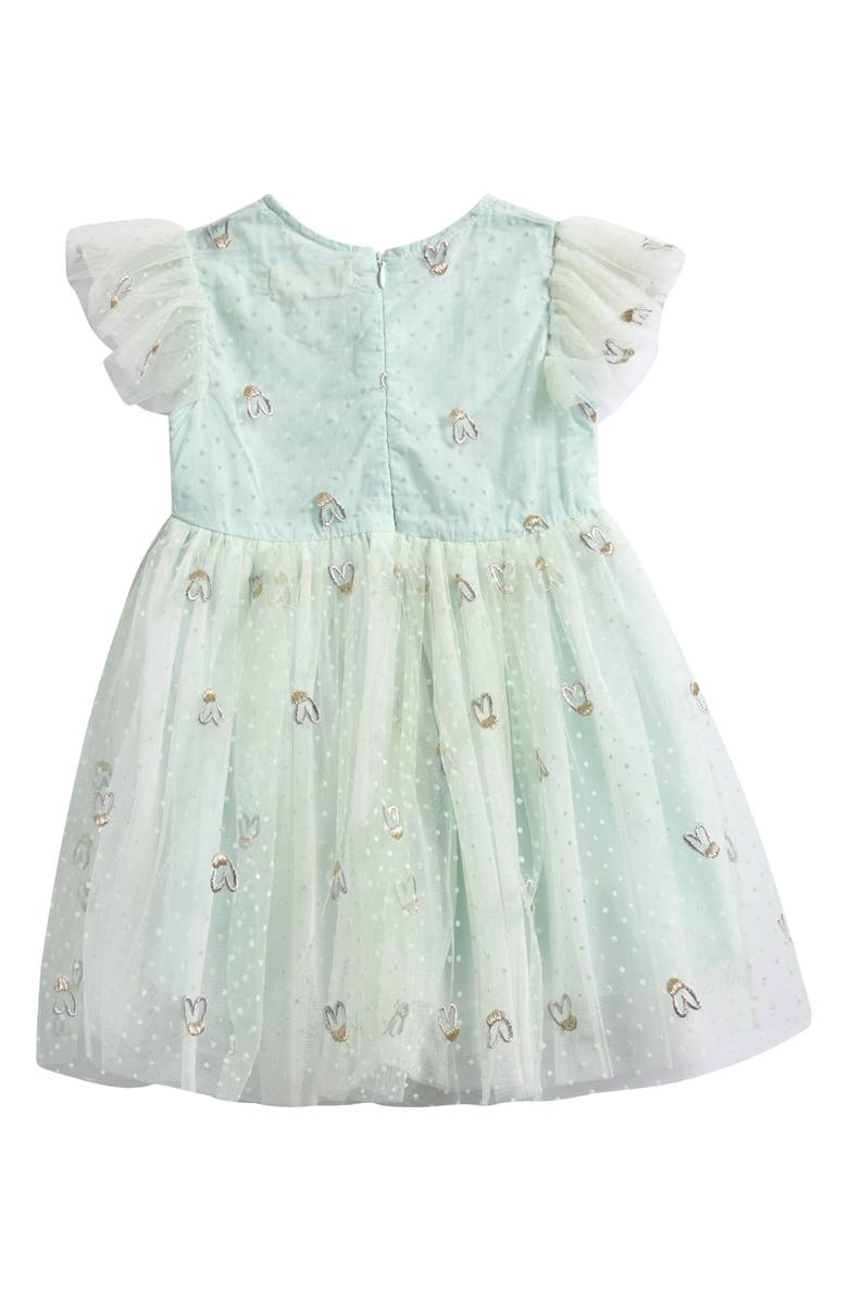 Doe A Dear Kids' Hearts Embroidered Dress, Alternate, color, Green
