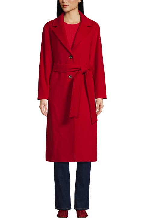 Wool Wrap Long Coat