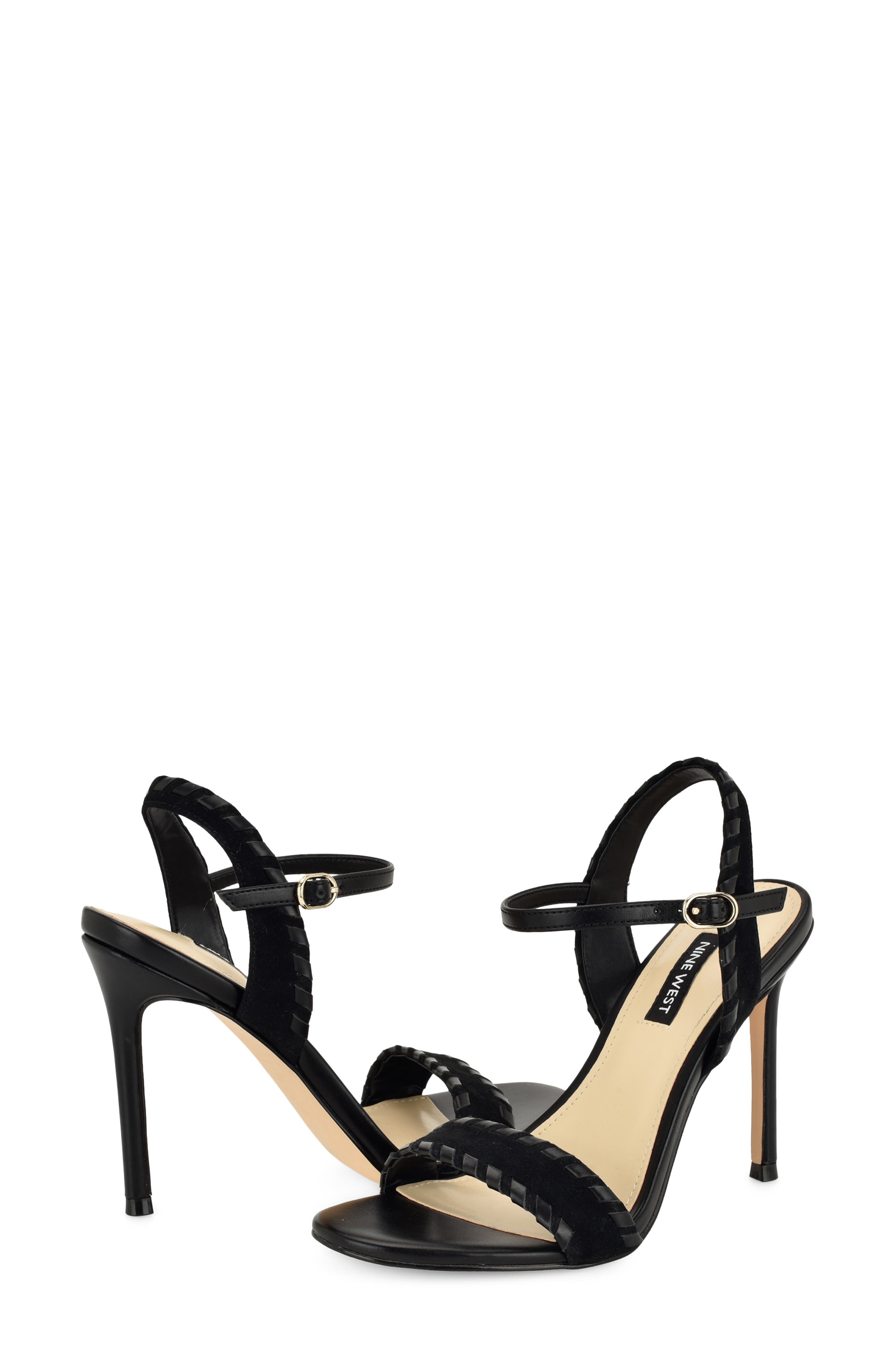 Maora Ankle Strap Stiletto Sandal, Alternate, color, BLACK