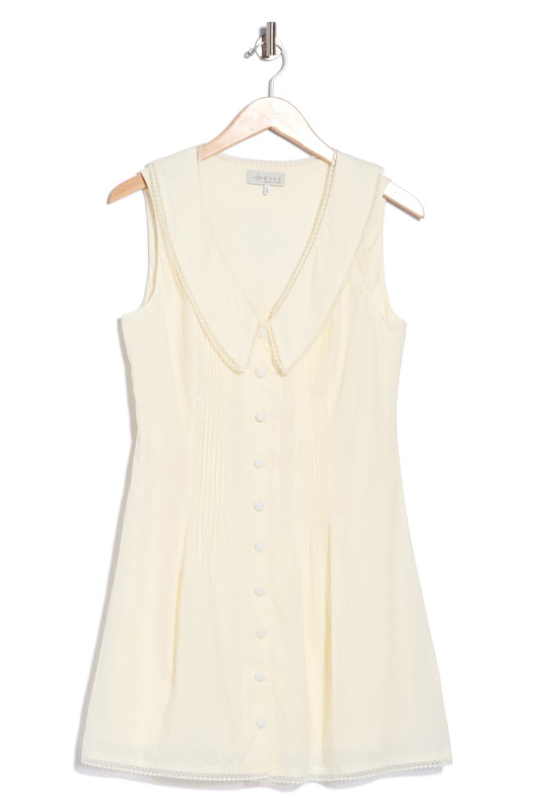 Collared Minidress, Main, color, CREAM