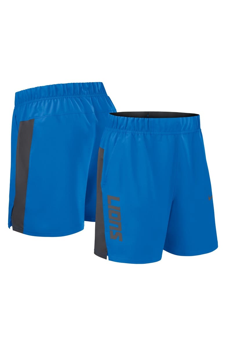 Nike Men's Nike Blue Detroit Lions Woven Victory Performance Shorts, Main, color, Blue
