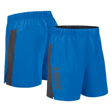 Men's Nike Blue Detroit Lions Woven Victory Performance Shorts