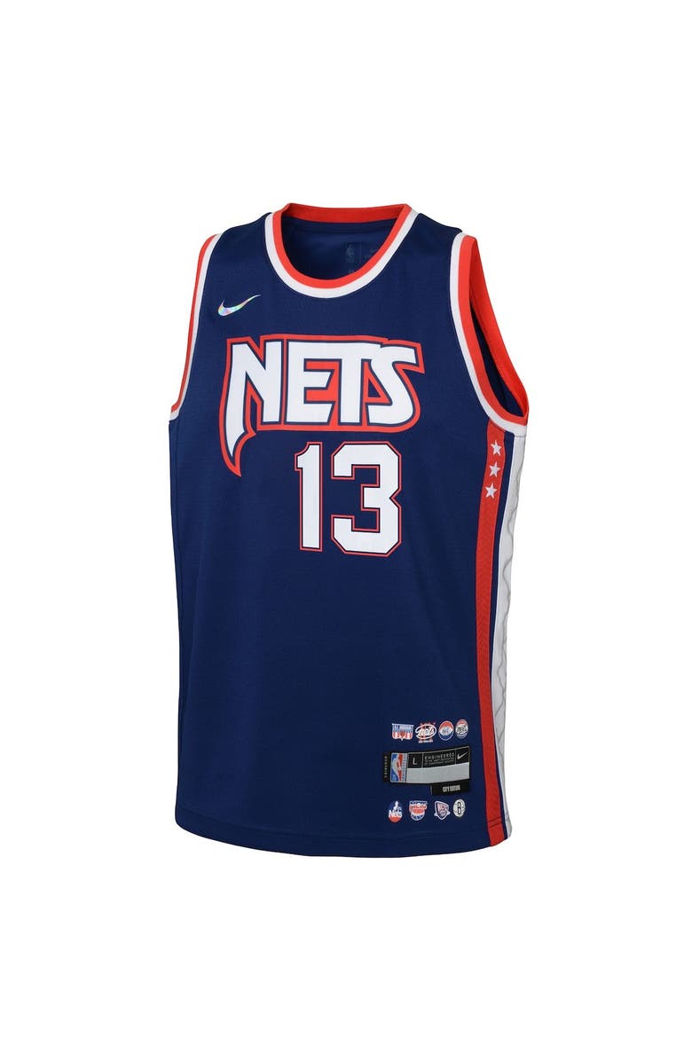 Nike Youth Nike James Harden Navy Brooklyn Nets Swingman Jersey - City Edition, Alternate, color, 