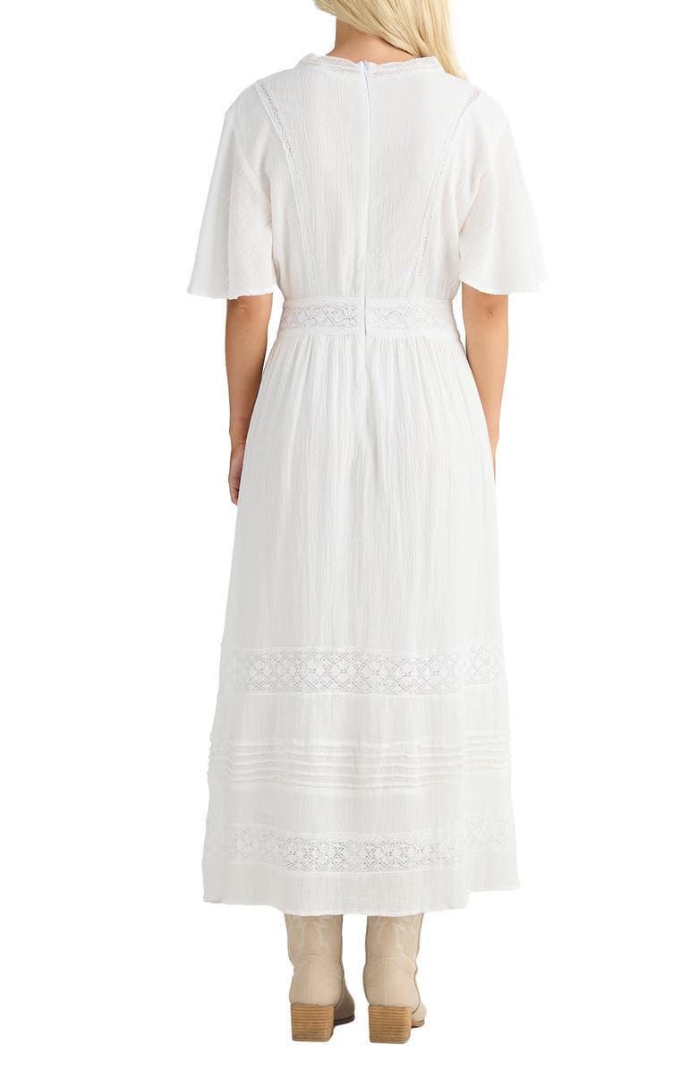 Talisman the Label Romy Lace Maxi Dress, Alternate, color, White