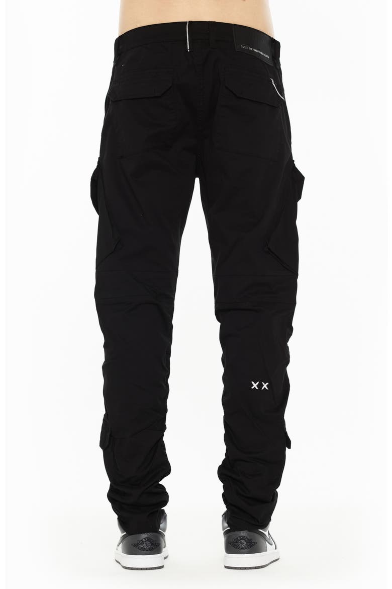 Rocker 606 Cargo Jeans, Alternate, color, BLACK