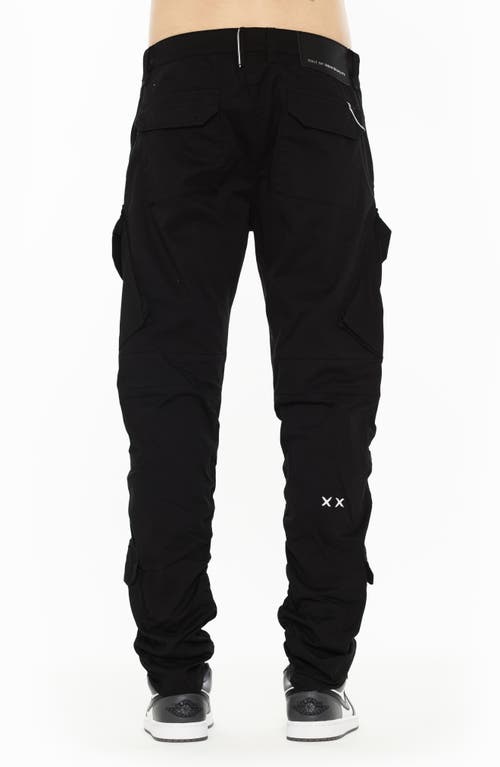 Cult Of Individuality Rocker 606 Cargo Jeans In Black